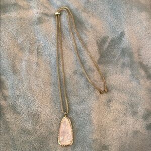 Kendra Scott Gold-Tone Opal Colored Drusy Stone Pendant Necklace